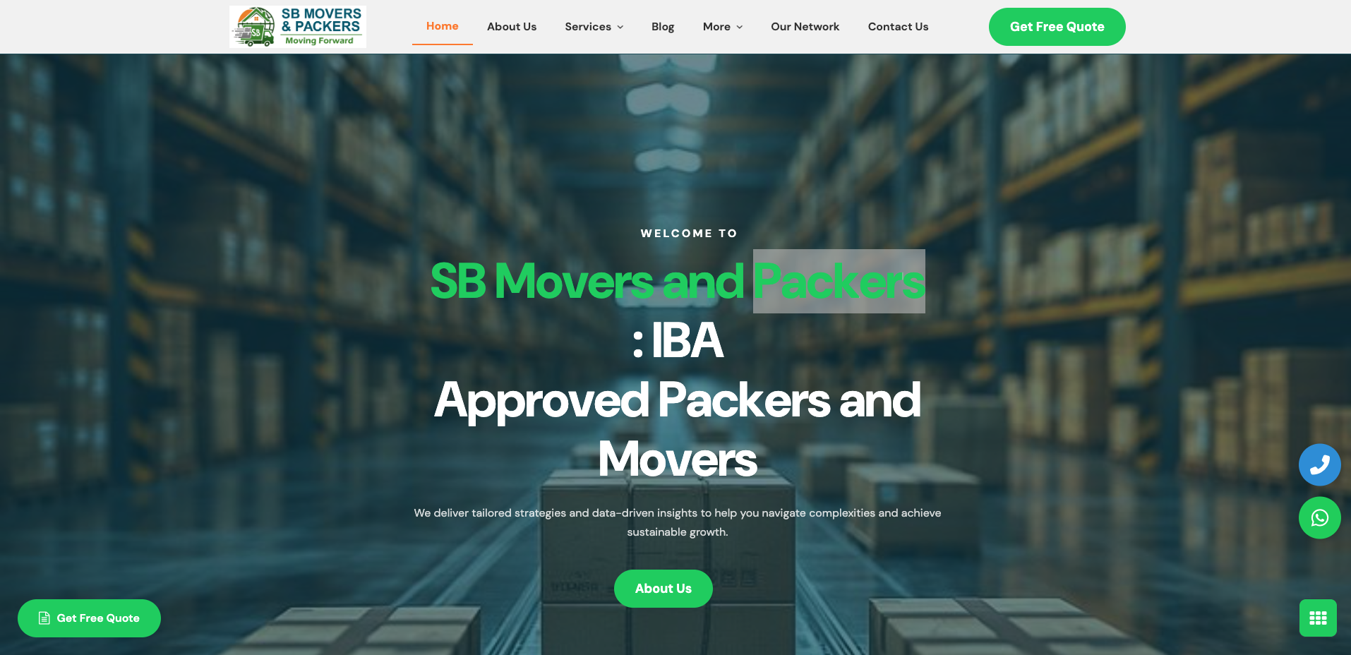 Digital Revamp & Online Booking Platform for SB Movers & Packers