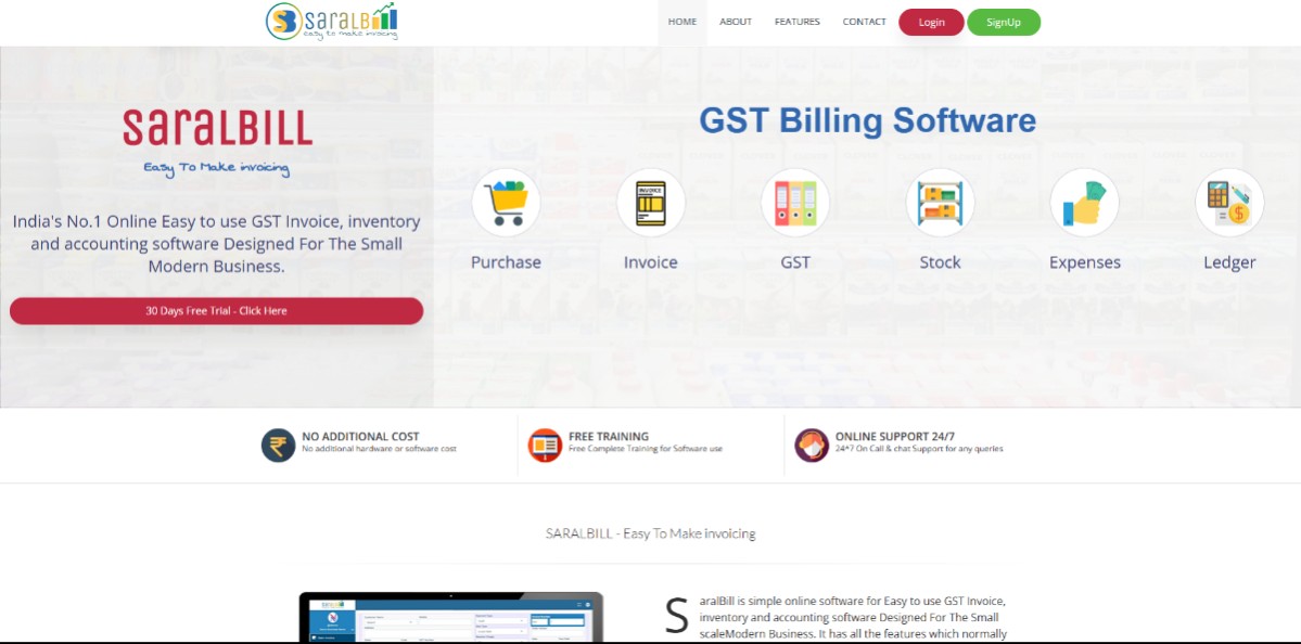 SaralBill – GST Billing & Accounting Software / Billing Software