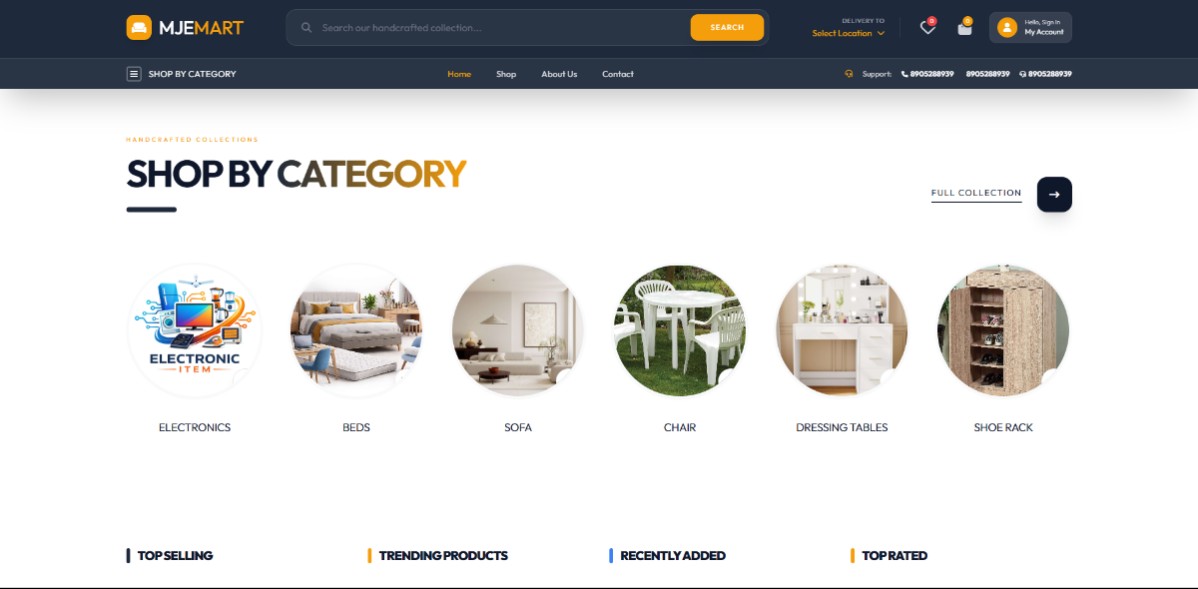 MJE Mart – Online E-Commerce Store