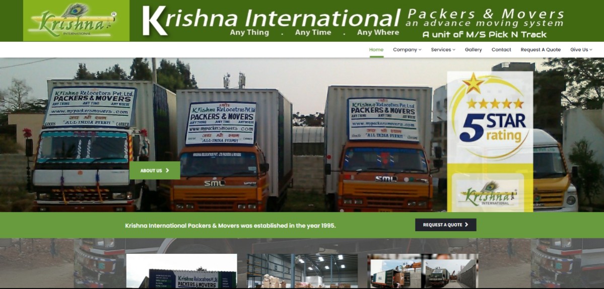 Team KRPL / Packers and Movers Website